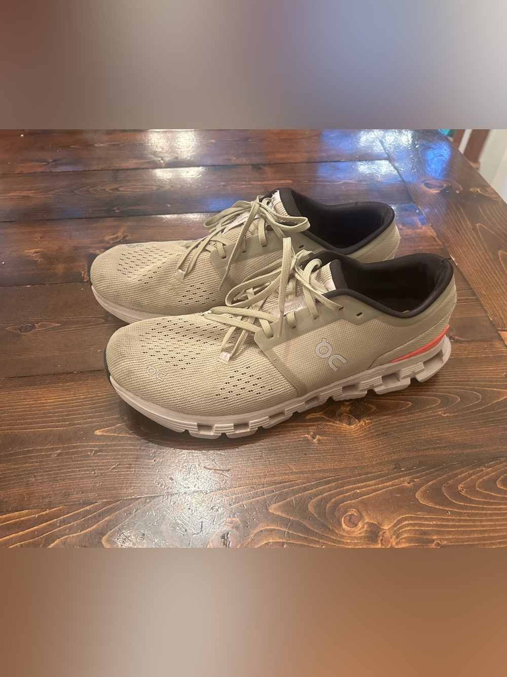 On Running Cloud X 4 Shoes Mens Size 12 Caper Salmon Athletic Training